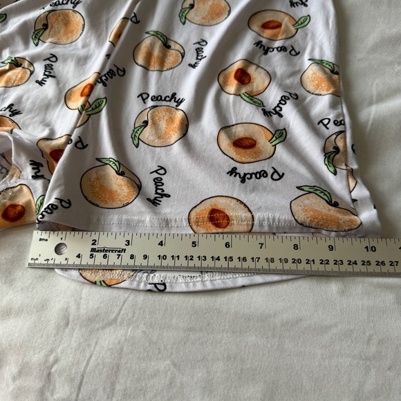 Mentally Exhausted Women's 1/2 Button Up Peachy Pajama Sleep‎ Romper White Large - Picture 10 of 11